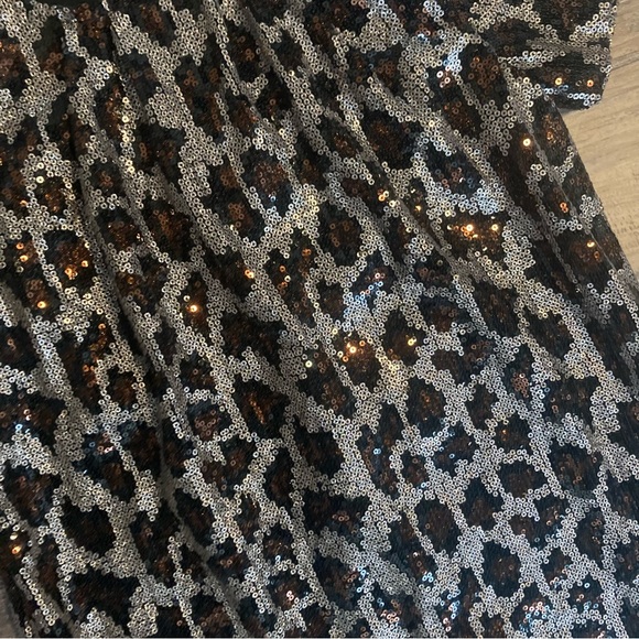Hayden Girls Brand New With Tag Leopard Print Sequin Dress - Picture 2 of 5